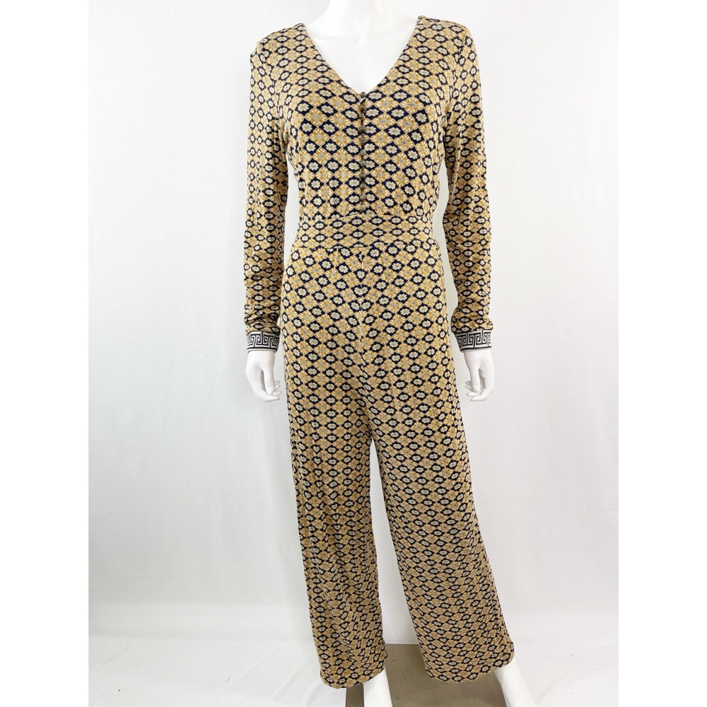 LABEL Ritu Kumar Long Sleeve Printed Jumpsuit Size 3 US S